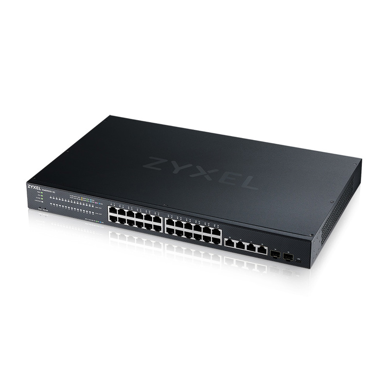 коммутатор Smart L3 Lite коммутатор Zyxel NebulaFlex XMG1930-30, rack 19", 24xRJ-45: 1/2.5G, 4xRJ-45