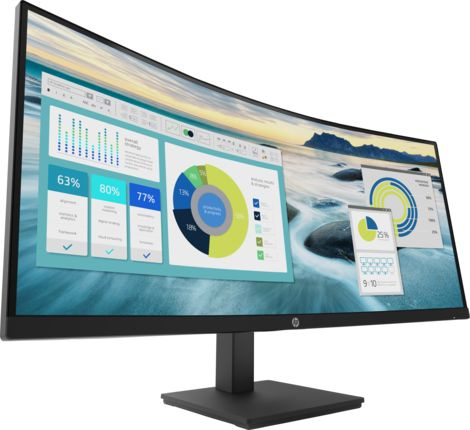 Монитор HP 34" P34hc G4 черный VA 21:9 HDMI матовая HAS 250cd 178гр/178гр 3440x1440 100Hz DP 2K USB