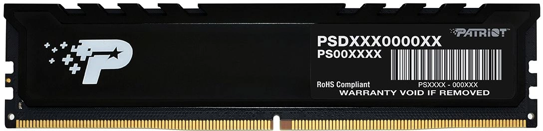 Память DDR5 16GB 5200MHz Patriot PSP516G520081H1 Signature Premium RTL PC5-41600 CL42 DIMM UDIMM 288-pin 1.1В single rank с радиатором Ret