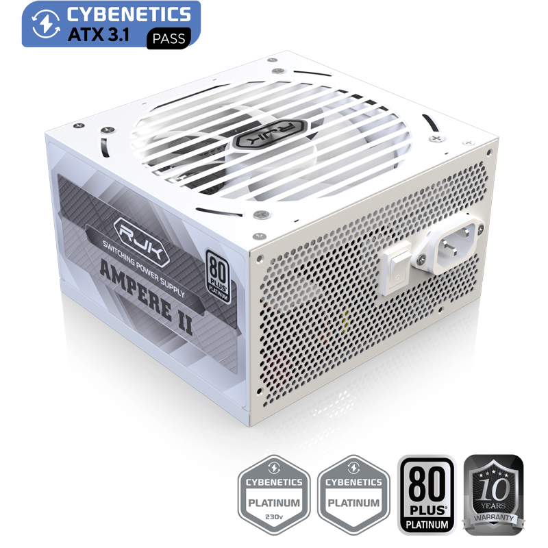 Блоки питания Raijintek AMPERE II 850, 850W 80+ Platinum (ATX, 3.1, PCIe 5.1, Full-modular, 1x24(20+