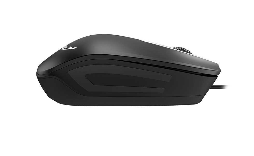 Мышь Genius DX-180 (31010239100) черная, оптическая, 800-1600dpi, 3 кнопки, резиновые накладки, USB