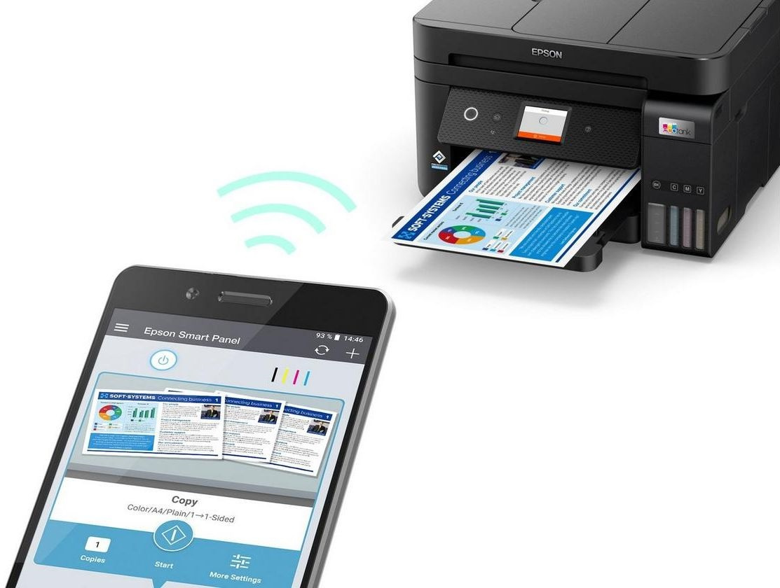 МФУ струйный Epson L6290 (C11CJ60405/505/408/507) A4 Duplex Net WiFi черный
