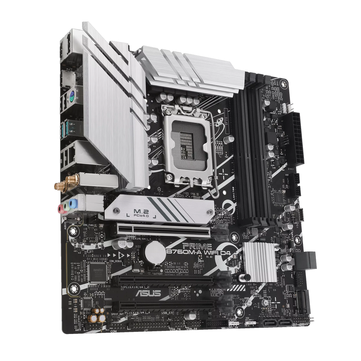 Материнская плата Asus PRIME B760M-A WIFI D4 Soc-1700 Intel B760 4xDDR4 mATX AC`97 8ch(7.1) GbLAN RA