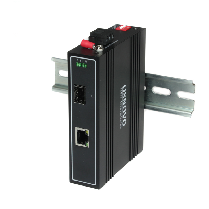 Медиаконвертер OSNOVO OMC-1000-11X/I Промышленный компактный медиаконвертер Gigabit Ethernet. Порты:
