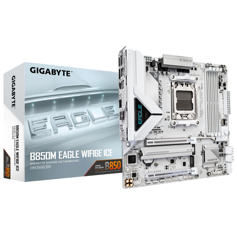 GIGABYTE B850M EAGLE WF6E ICE