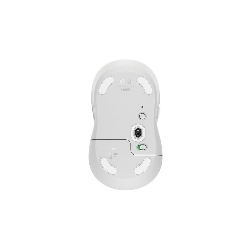 Мышь Logitech M650 белый/серый оптическая 4000dpi беспров. BT/Radio USB 4but (910-006255)