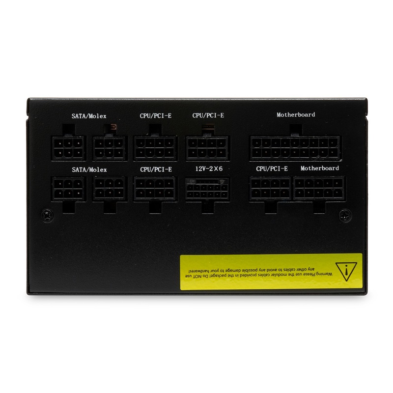 Блок питания HSPD, 1200W 80+ Gold (ATX, 2.52, Full modular, 1x24(20+4)pin 600mm, 2xCPU 8(4+4)pin 700