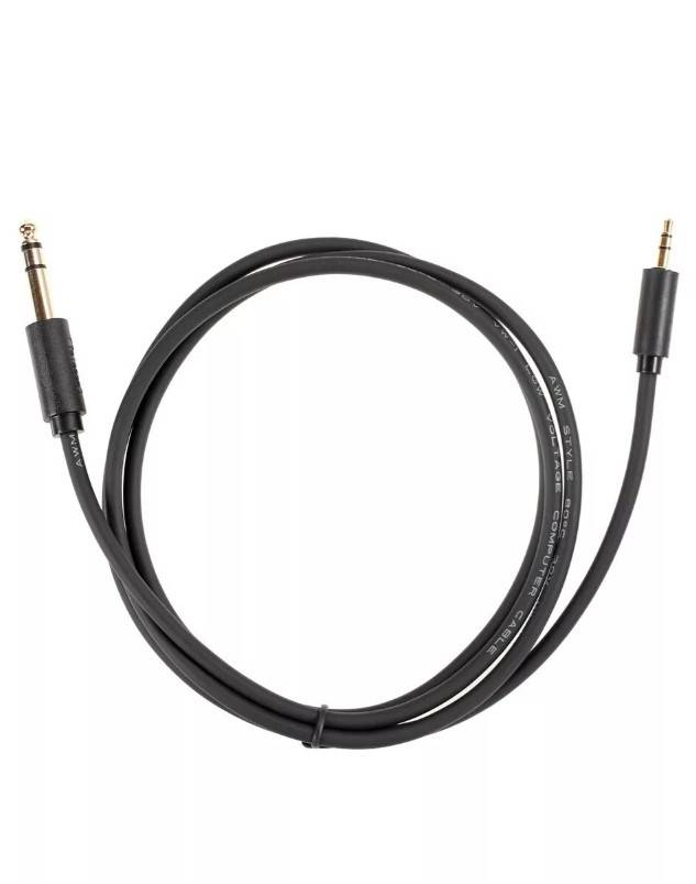 Адаптер-переходник Telecom jack 6.35 mm M/Jack 3.5 mm M (TAV6165-1.5M)