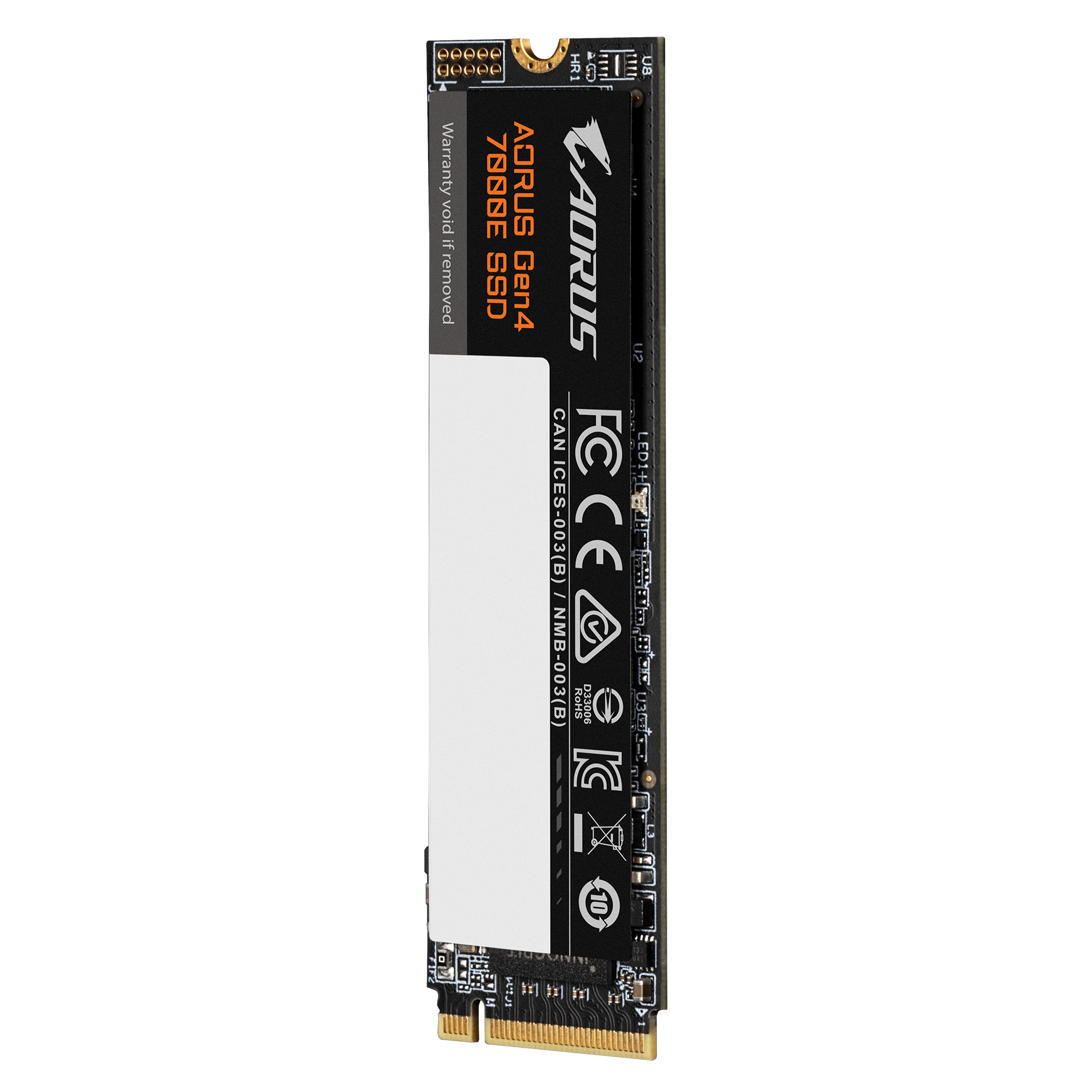 Твердотельный накопитель SSD AORUS M.2 2280 4TB AORUS 7000E Client SSD PCIe Gen4x4 with NVMe, 7100/6