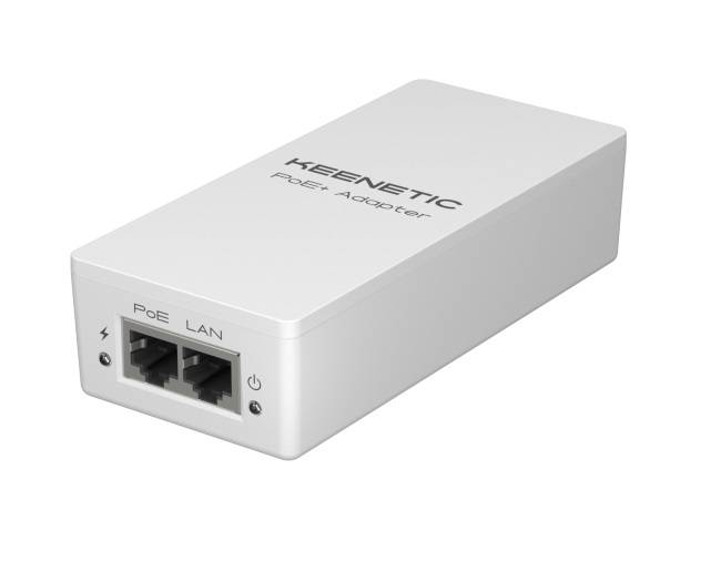 PoE-инжектор Keenetic PoE+ Adapter KN-4510 Гигабитный адаптер питания PoE+ мощностью 30 Вт