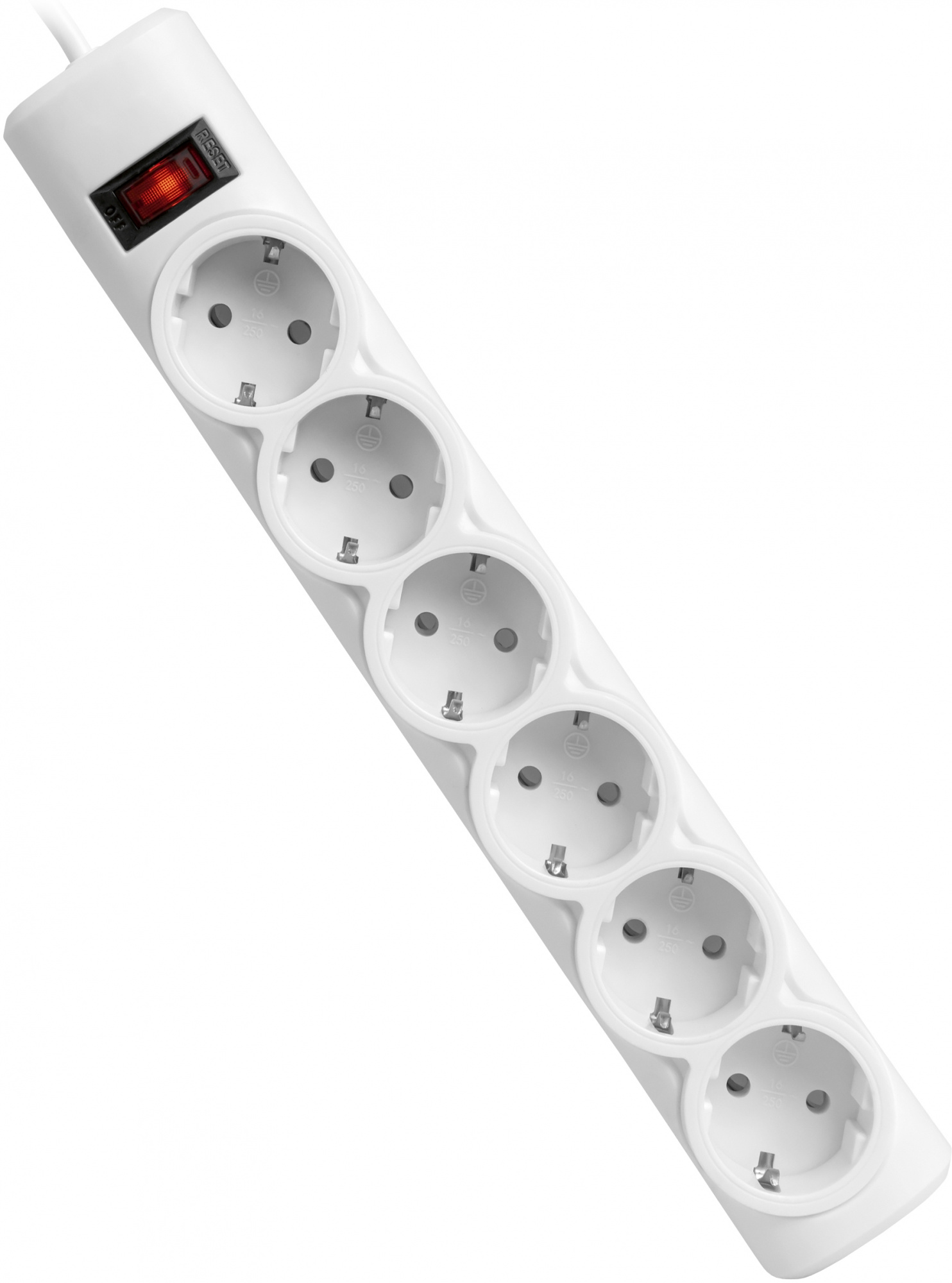 Сетевой фильтр Defender DFS 151 1.8м (6 розеток) белый (коробка)