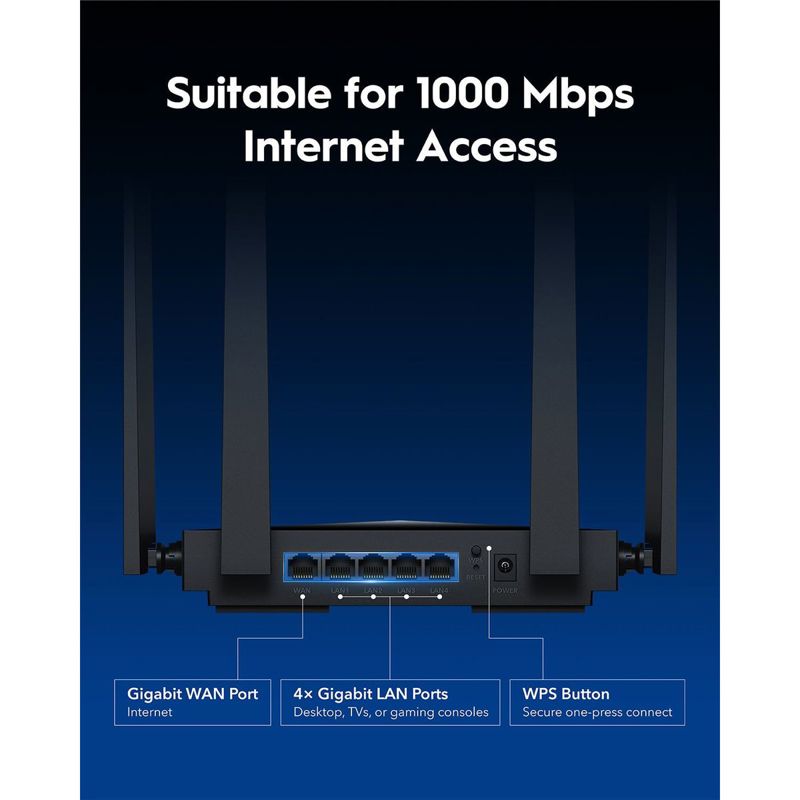 Роутер беспроводной Cudy WR3600 BE3600 10/100/1000BASE-TX черный