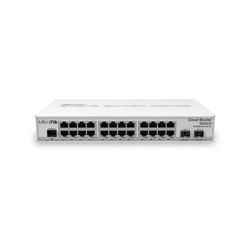 Коммутатор MikroTik CRS326-24G-2S+IN (L2) 24x1Гбит/с 2SFP+ управляемый