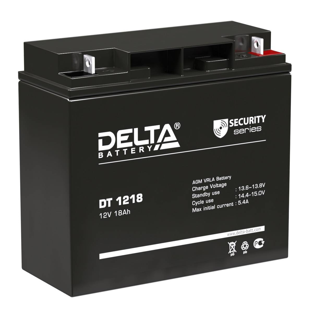 Аккумуляторная батарея Delta Аккумуляторная батарея для ОПС DT 1218 (12V/18Ah)