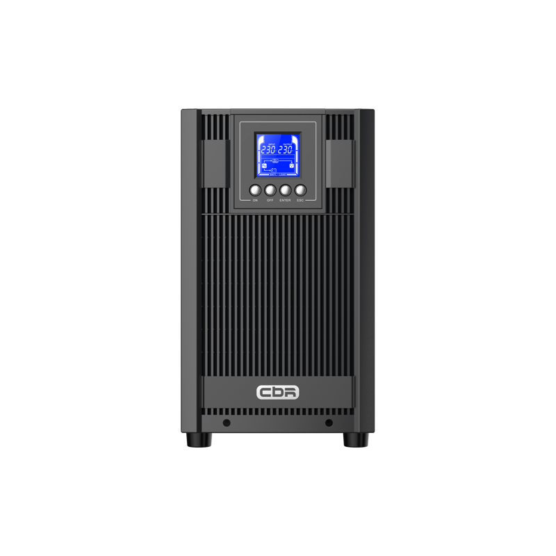 ИБП CBR [ESN-3KT-4F-LCHERSC] Online 3000VA/3000W Tower 4 x Schuko + 1 TB, LCD, HID-USB, RS232, EPO, 