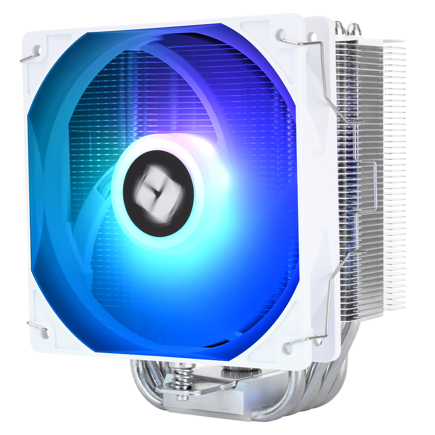 Кулер для процессора/ CPU Cooler Thermalright Burst Assasin 120 SE ARGB (4-pin PWM, 148mm, Ni/CU, 6x6mm, ARGB, 1x120mm, 66.17CFM, 25.6dBA, 1550RPM, S: 1851, 1700, 1200, 115X, AM5, AM4, white/silver)