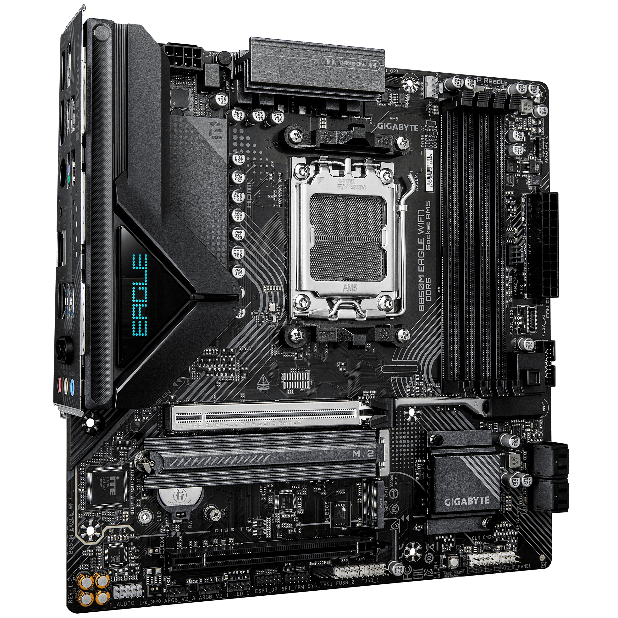 Материнская плата Gigabyte B850M EAGLE WF7 Socket AM5 AMD B850 4xDDR5 mATX AC`97 8ch(7.1) 2.5Gg RAID+HDMI+DP