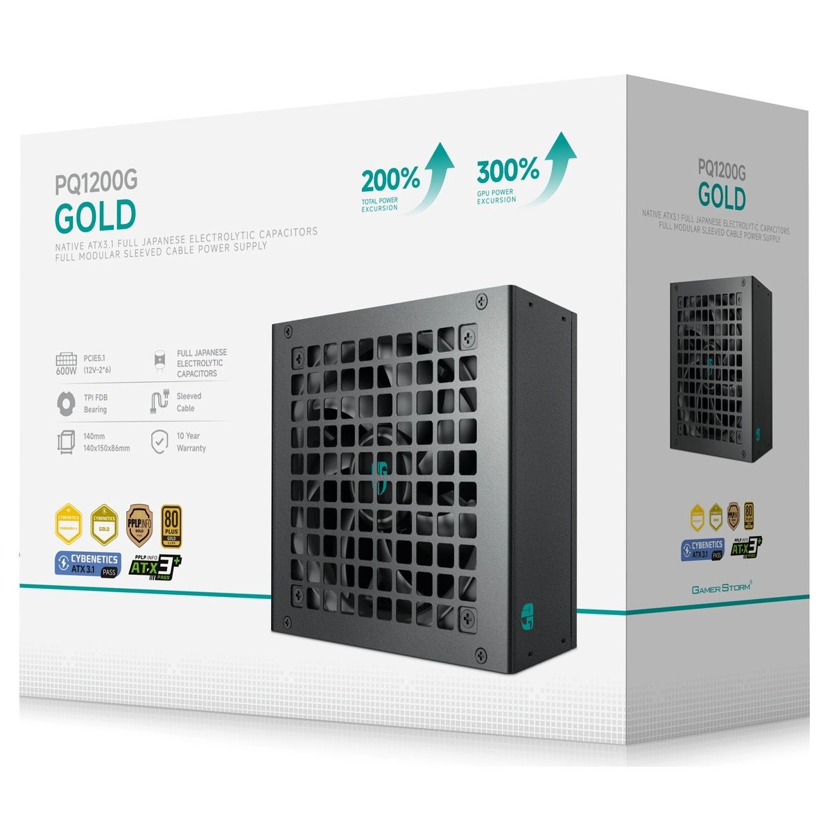 Блок питания Deepcool ATX 1200W GamerStorm PQ1200G Gen.5 80+ gold (20+4pin) APFC 120mm fan 9xSATA Ca