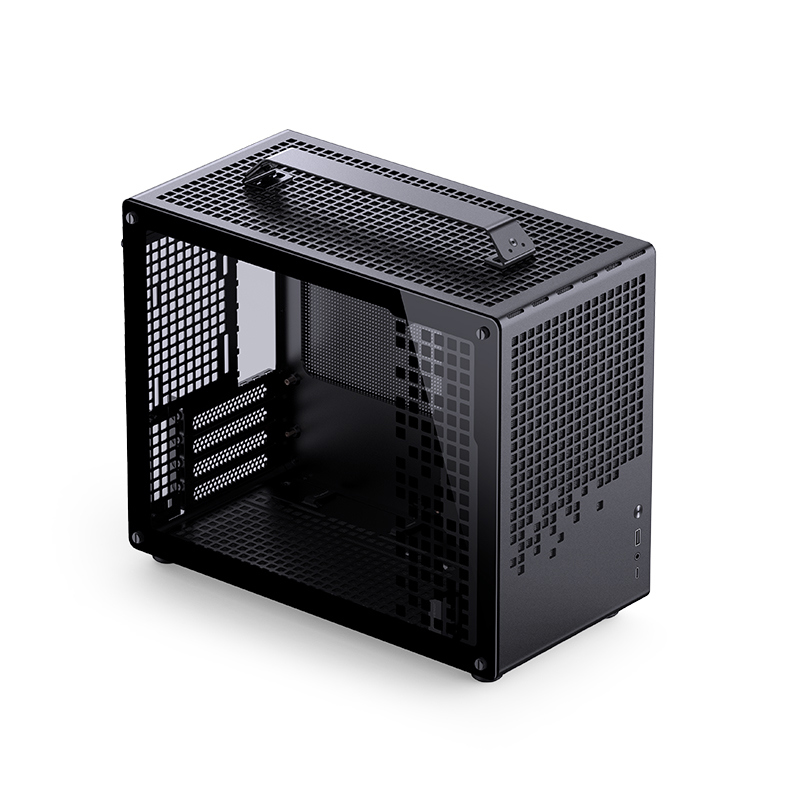 Корпус JONSBO Z20, Mini-Tower, TG, no fan, 1xUSB-A 3.2 + 1xUSB-C 3.2, mATX, mITX Black