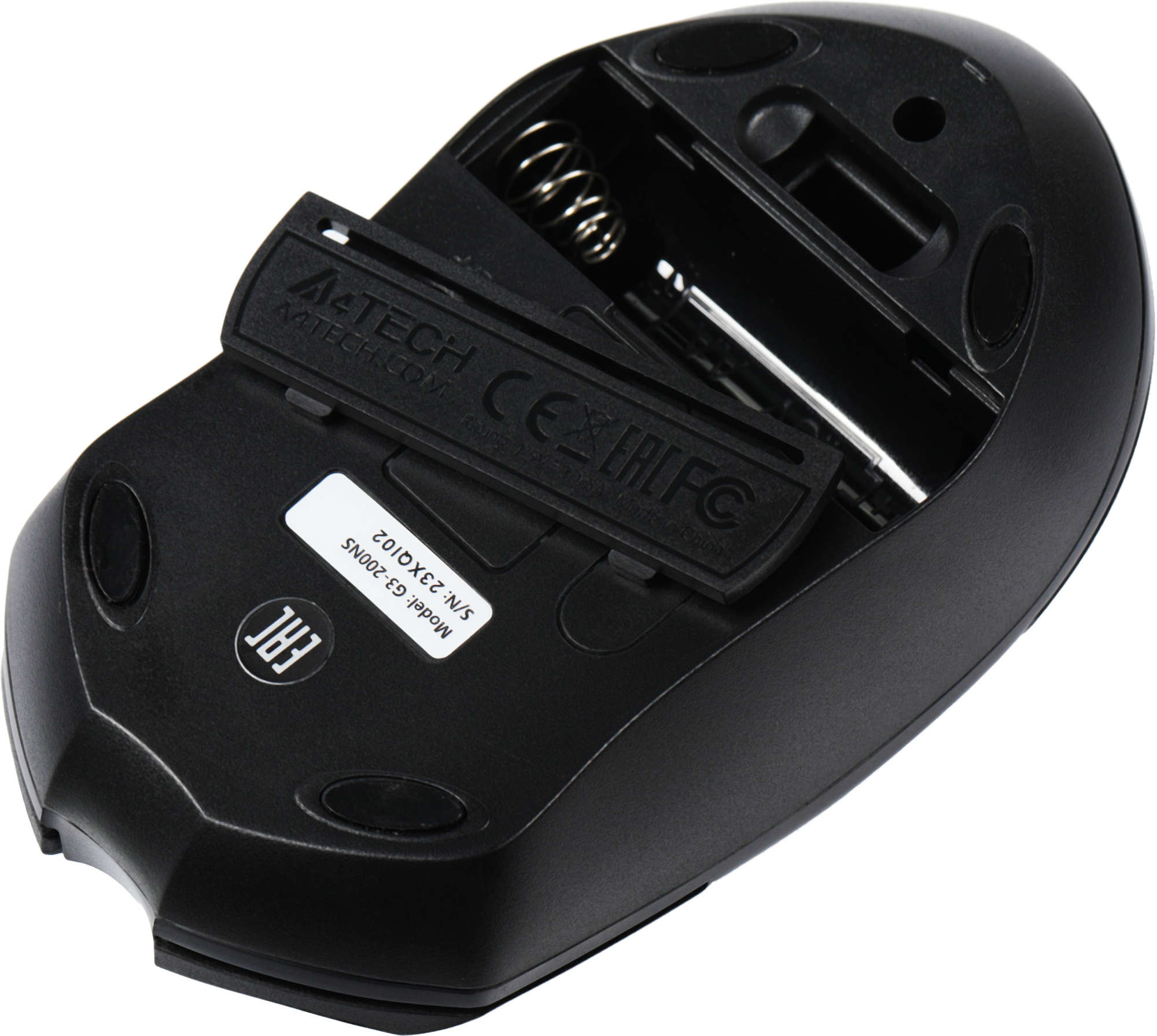 Мышь A4Tech V-Track G3-200NS черный оптическая 1200dpi беспров. USB 3but