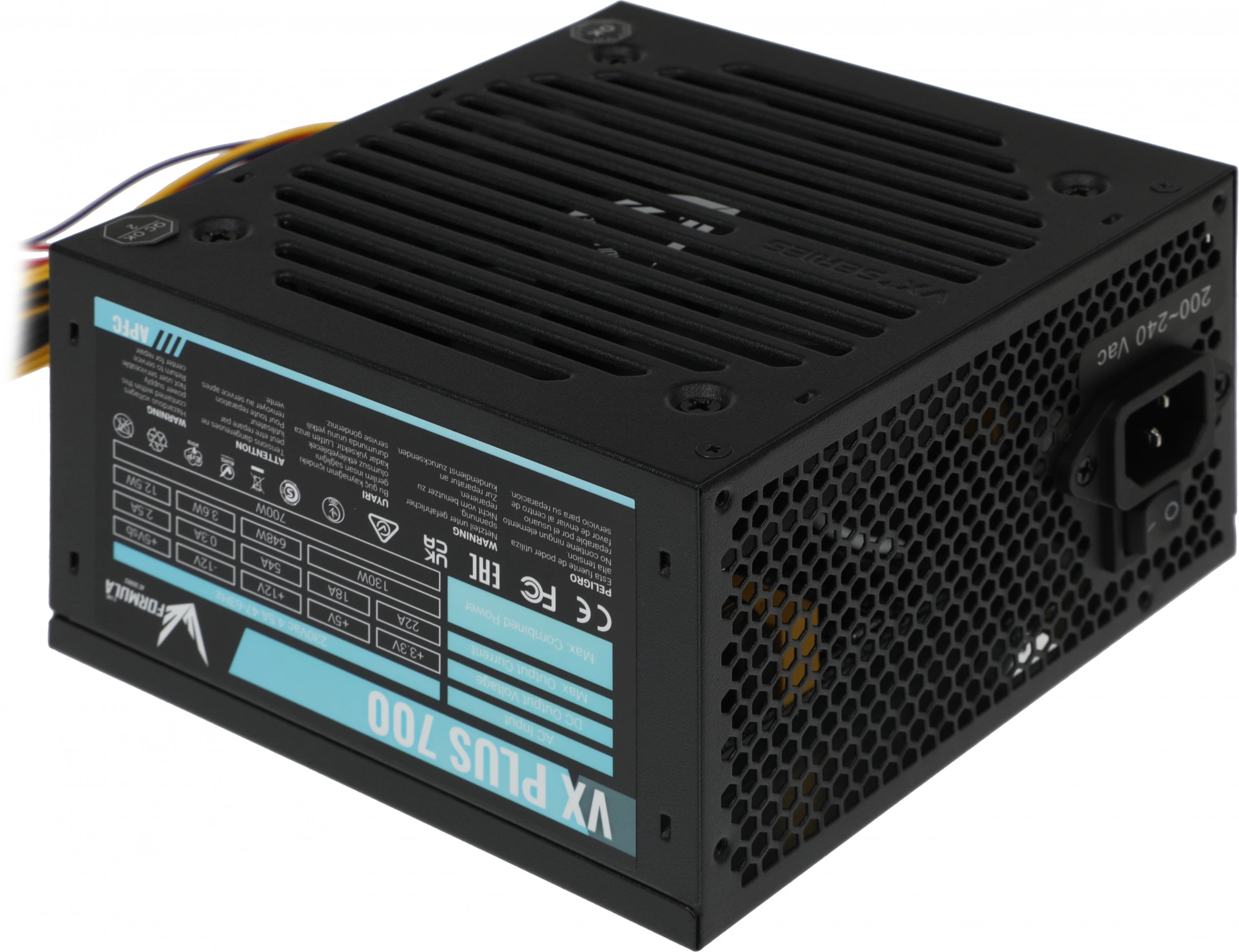 Блок питания Formula V Line VX PLUS 700, 700W, ATX12V v2.3, 12cm Fan (ex Aerocool)
