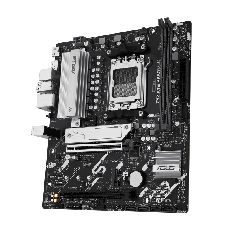 Материнская плата Asus PRIME B850M-K Socket AM5 AMD B850 2xDDR5 mATX AC`97 8ch(7.1) 2.5Gg RAID+HDMI+