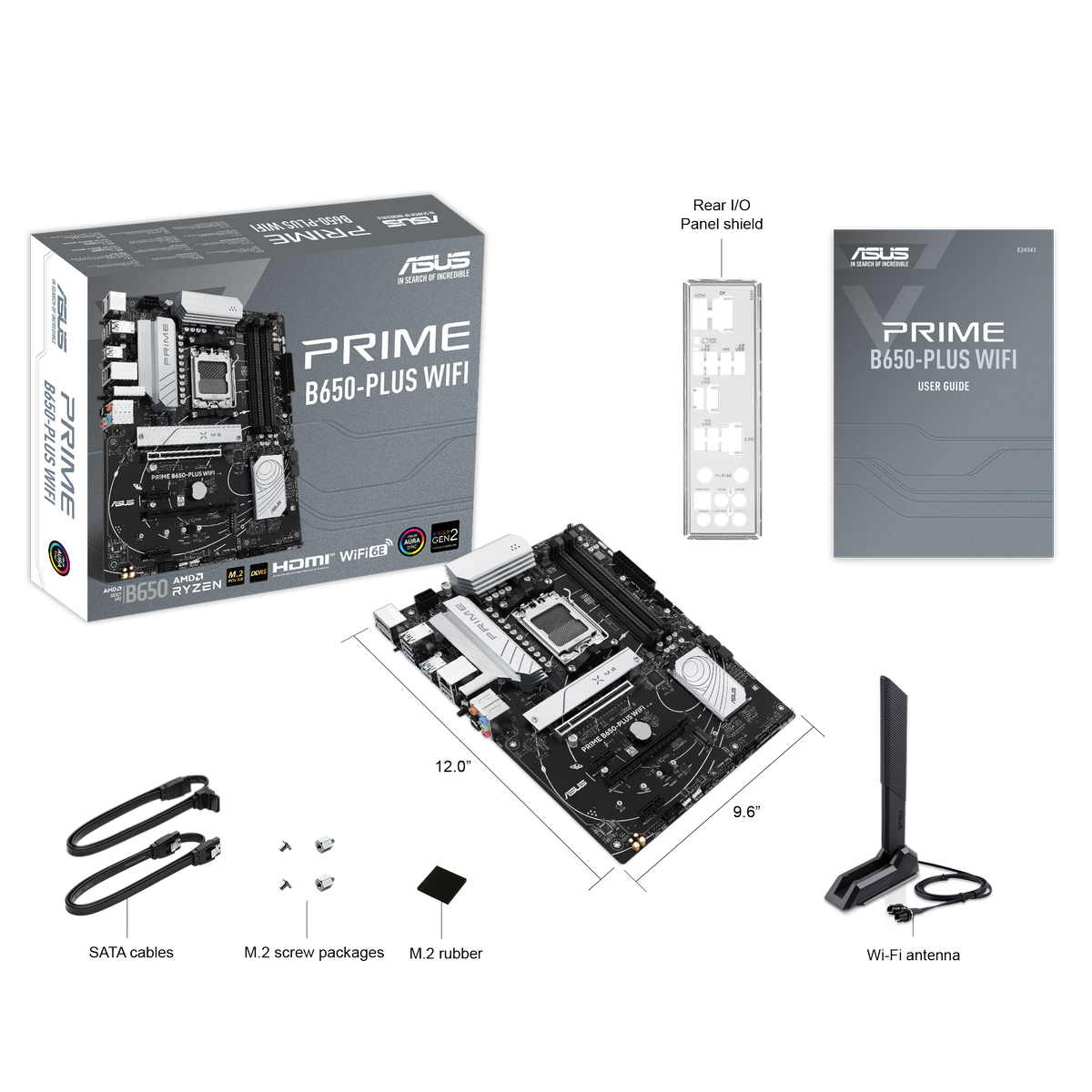 Материнская плата Asus PRIME B650-PLUS WIFI Socket AM5 AMD B650 4xDDR5 ATX AC`97 8ch(7.1) 2.5Gg RAID