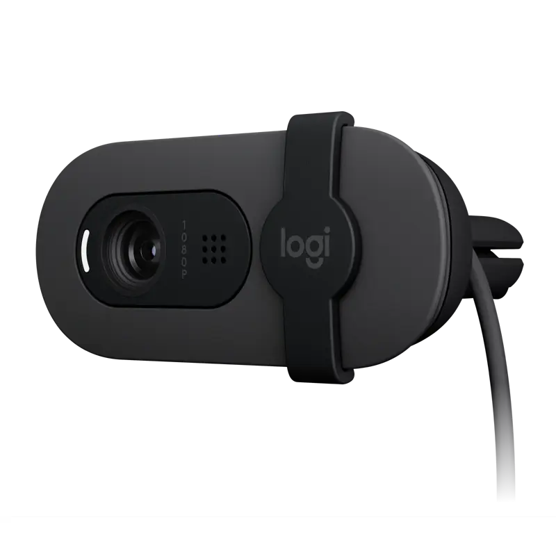 Камера Web Logitech HD Webcam Brio 100 черный 2Mpix (1920x1080) USB-A с микрофоном для ноутбука (960