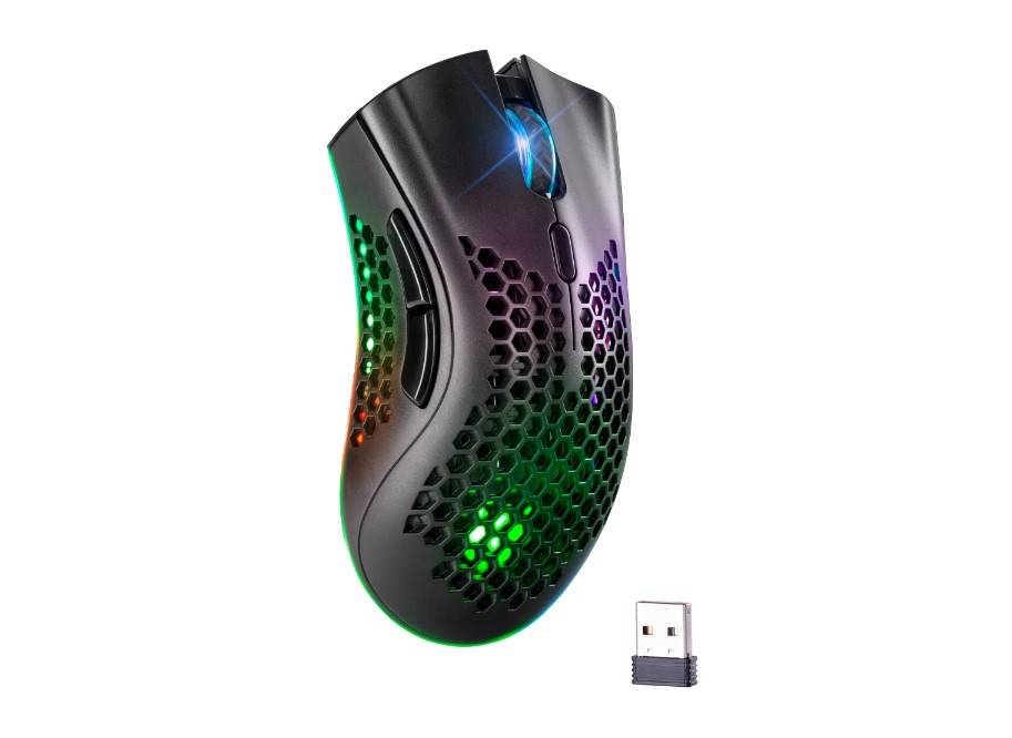 Мышь Defender Warlock GM-709L черный оптическая 2400dpi беспров. USB 7but (52709)