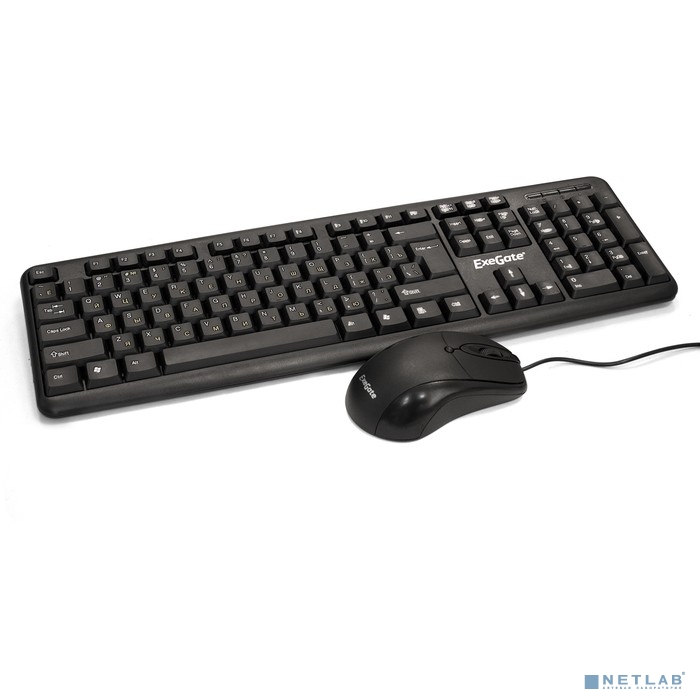 Комплект ExeGate Professional Standard Combo MK120 (клавиатура влагозащищенная 104кл.+ мышь оптическ