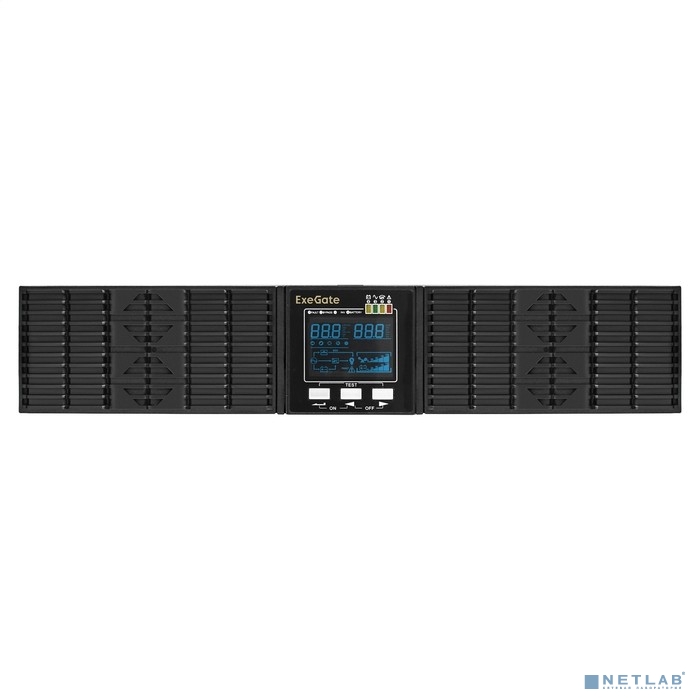 Exegate EX293048RUS ИБП On-line ExeGate PowerExpert ULS-1000.LCD.AVR.1SH.2C13.USB.RS232.SNMP.2U <100