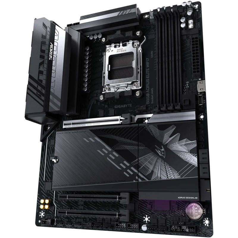 Материнская плата GIGABYTE B850 AORUS ELITE WIFI7, AM5, B850, 4*DDR5, 4*SATA, 3*M.2, 6*USB 3.2, 4*US