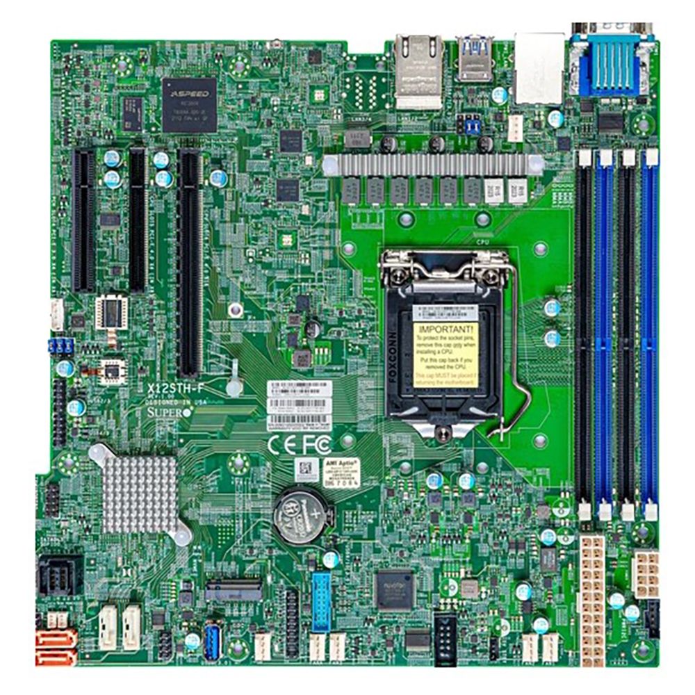 Материнская плата SuperMicro  MBD-X12STH-F-B Intel® Xeon® E-2300 Processor, 10th Generation Intel® P