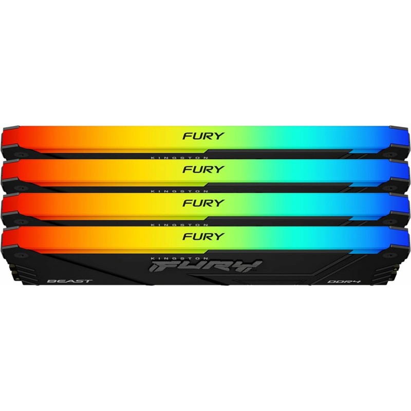 Память DDR4 4x8GB 3600MHz Kingston KF436C17BB2AK4/32 Fury Beast RGB RTL Gaming PC4-28800 CL17 DIMM 2