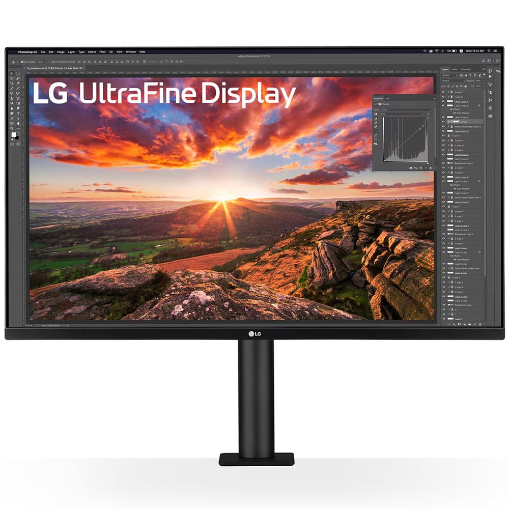 Монитор LG 31.5" UltraFine 32UN880K-B черный IPS LED 16:9 HDMI M/M матовая HAS Piv 1000:1 380cd 178г