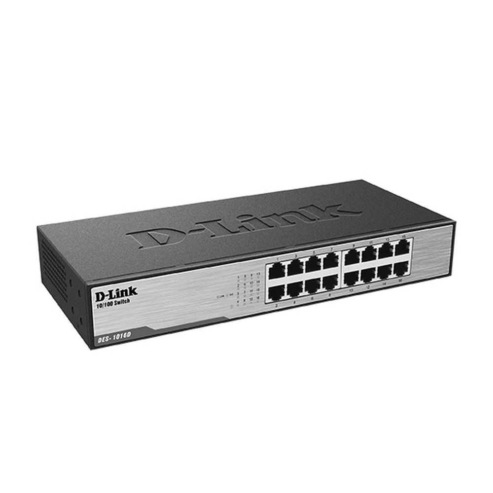 Коммутатор D-Link DES-1016D DES-1016D/I1A (L2) 16x100Мбит/с неуправляемый