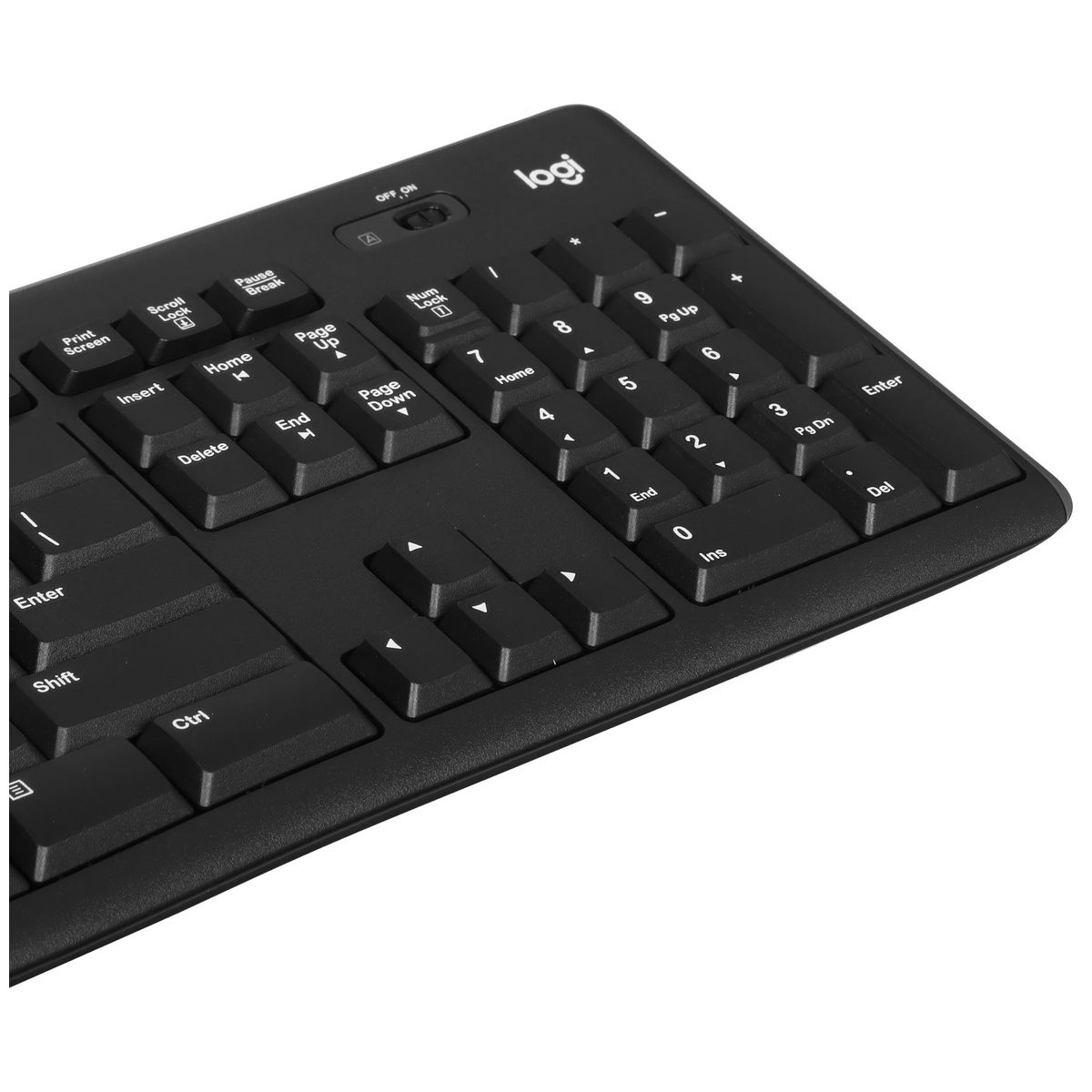 Клавиатура + мышь Logitech MK270 клав:черный мышь:черный USB беспроводная Multimedia (920-004518)