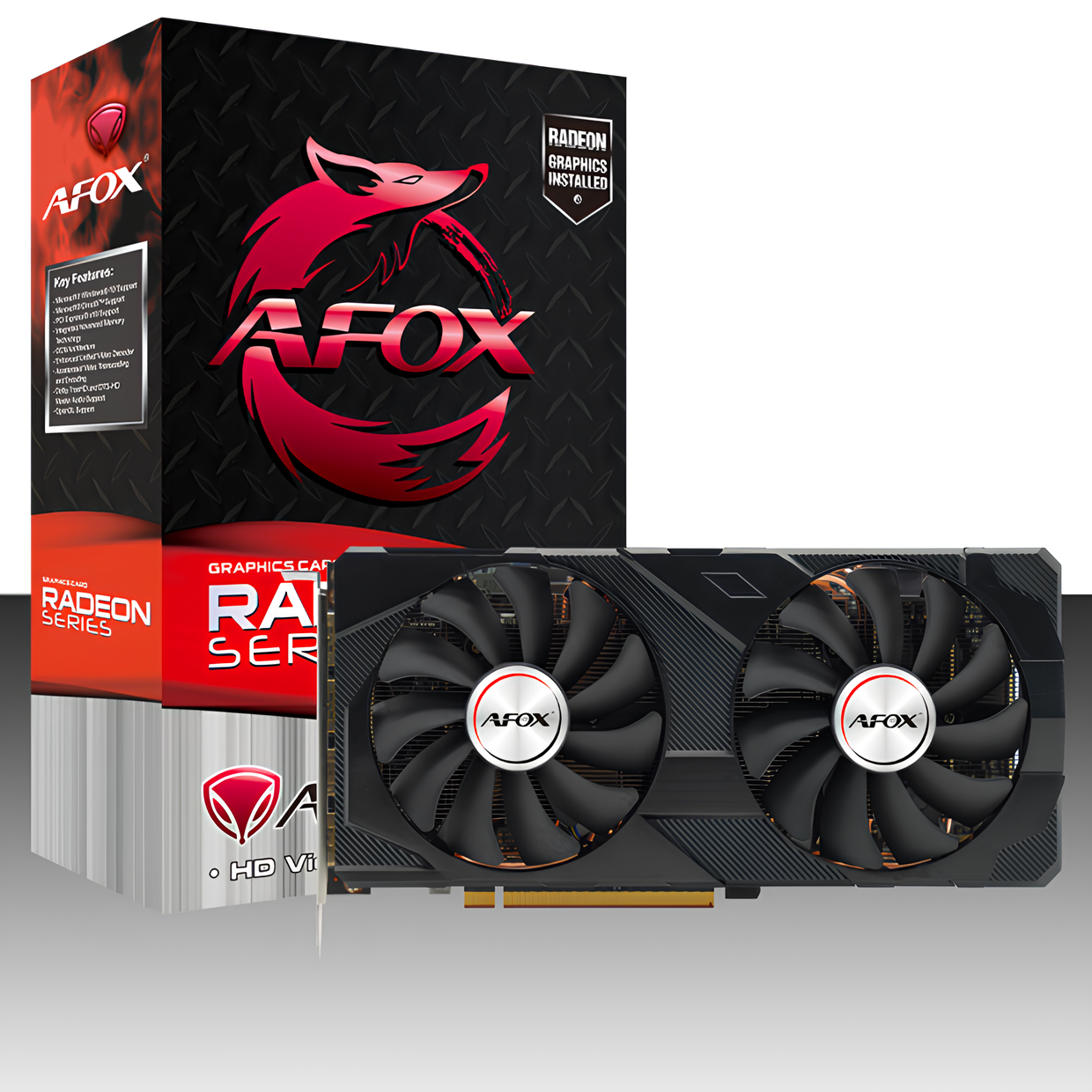 Видеокарта Afox RX5700XT 8GB GDDR6 256bit 3xDP HDMI 2FAN RTL