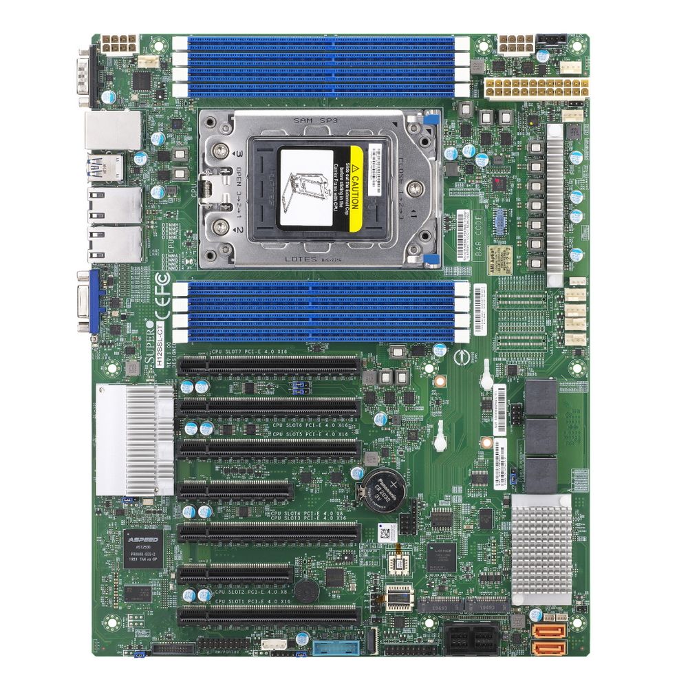 Серверная материнская плата SuperMicro H12SSL-I-B