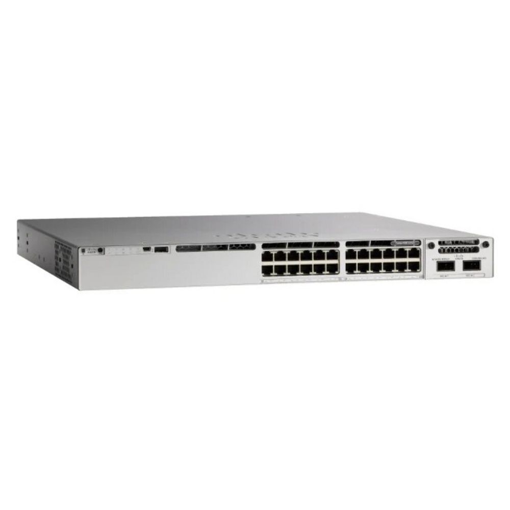 Коммутатор CISCO Catalyst 9300 24-port 1Gb copper with modular uplinks, PoE+, PS 1x715W (up to 2), P