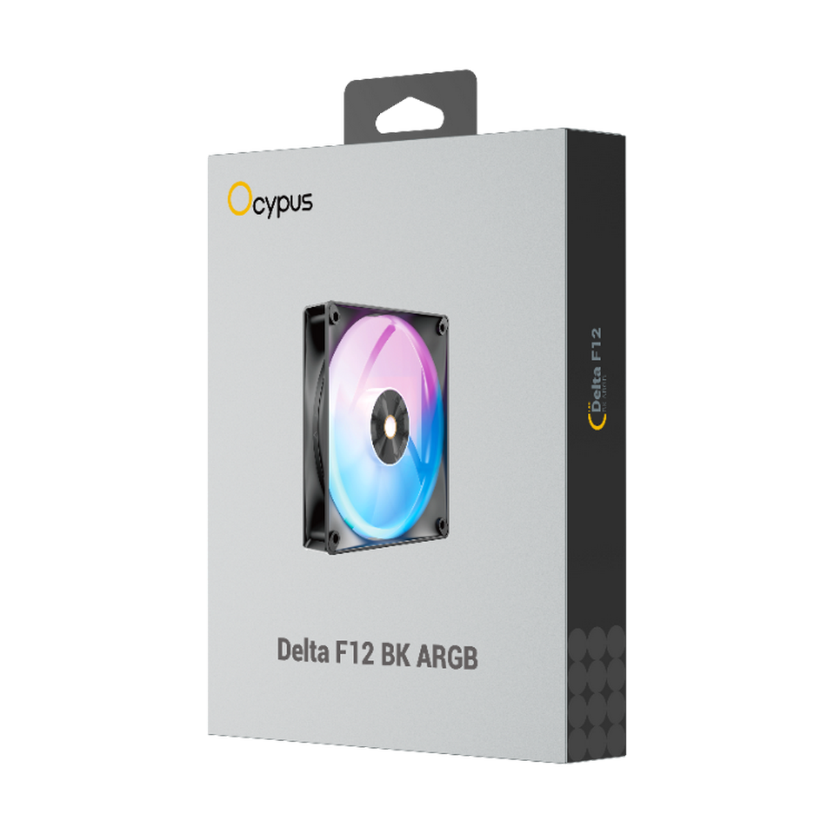 Вентилятор для корпуса Ocypus Delta F12 BK ARGB, 120x120x25mm, 4-PIN PWM, 500-2000 RPM, 29 DBA MAX, 