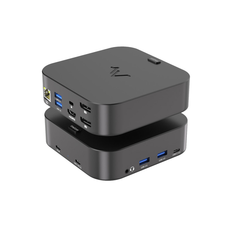Док-станция Maibenben USB-C Dock DS13 100W (TYPE-C TO TYPE C PD + 4USB3.0 + 3.5 + RJ45 + HDMI + 2DP)