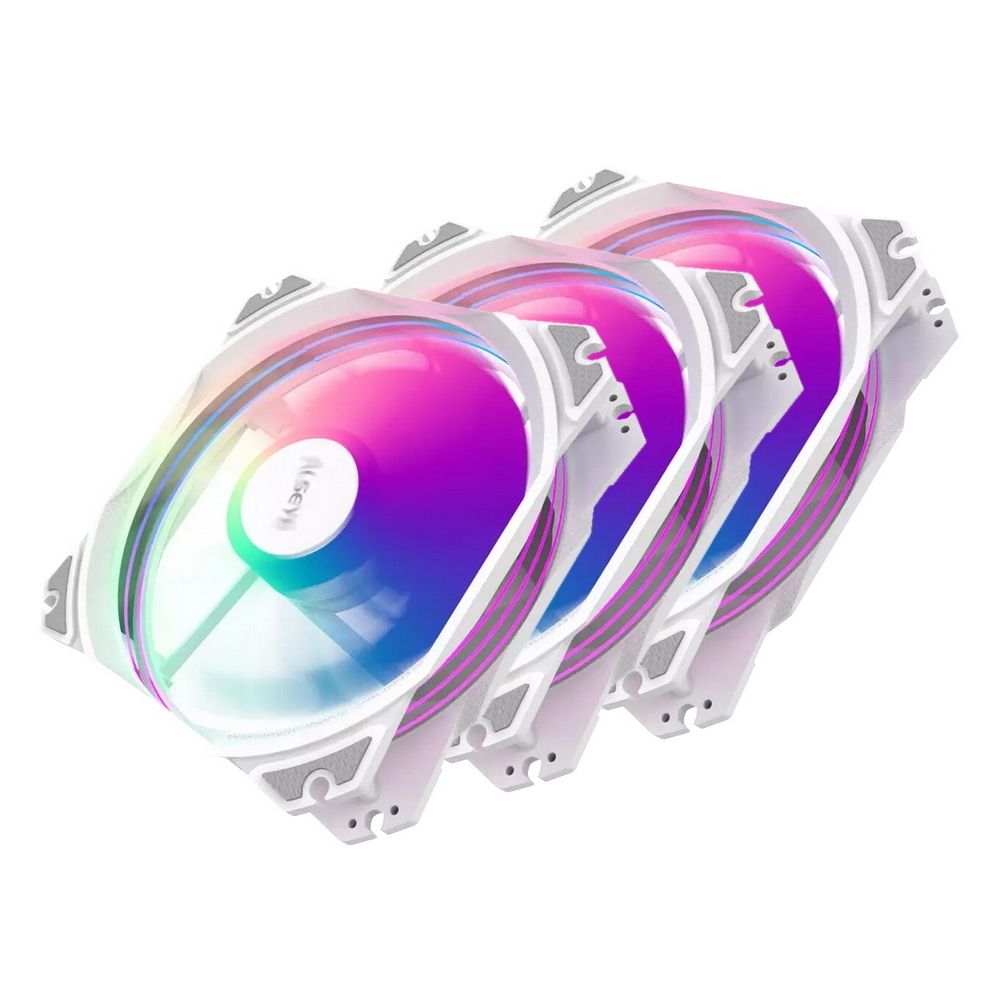 Вентилятор в корпус ALSEYE M120-PWA KIT FAN 3*120mm, 800/1700rpm, 31/66CFM, 19.4/33.8dBA, AURA RGB, 