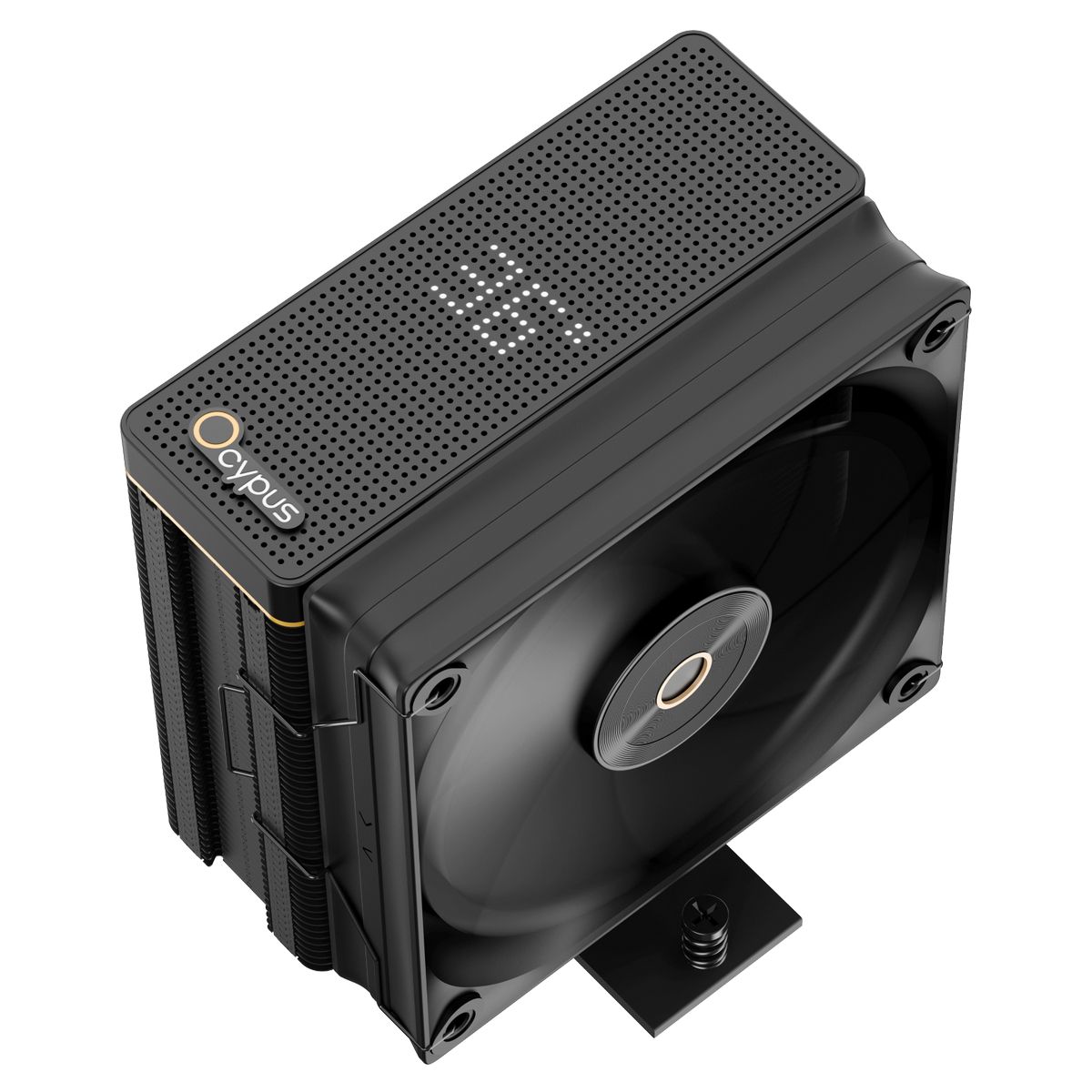 Кулер для процессора Ocypus Iota A40 BK, 120mm FAN, Display Panel, 4 HEAT PIPES, 4-PIN PWM, 500-2000
