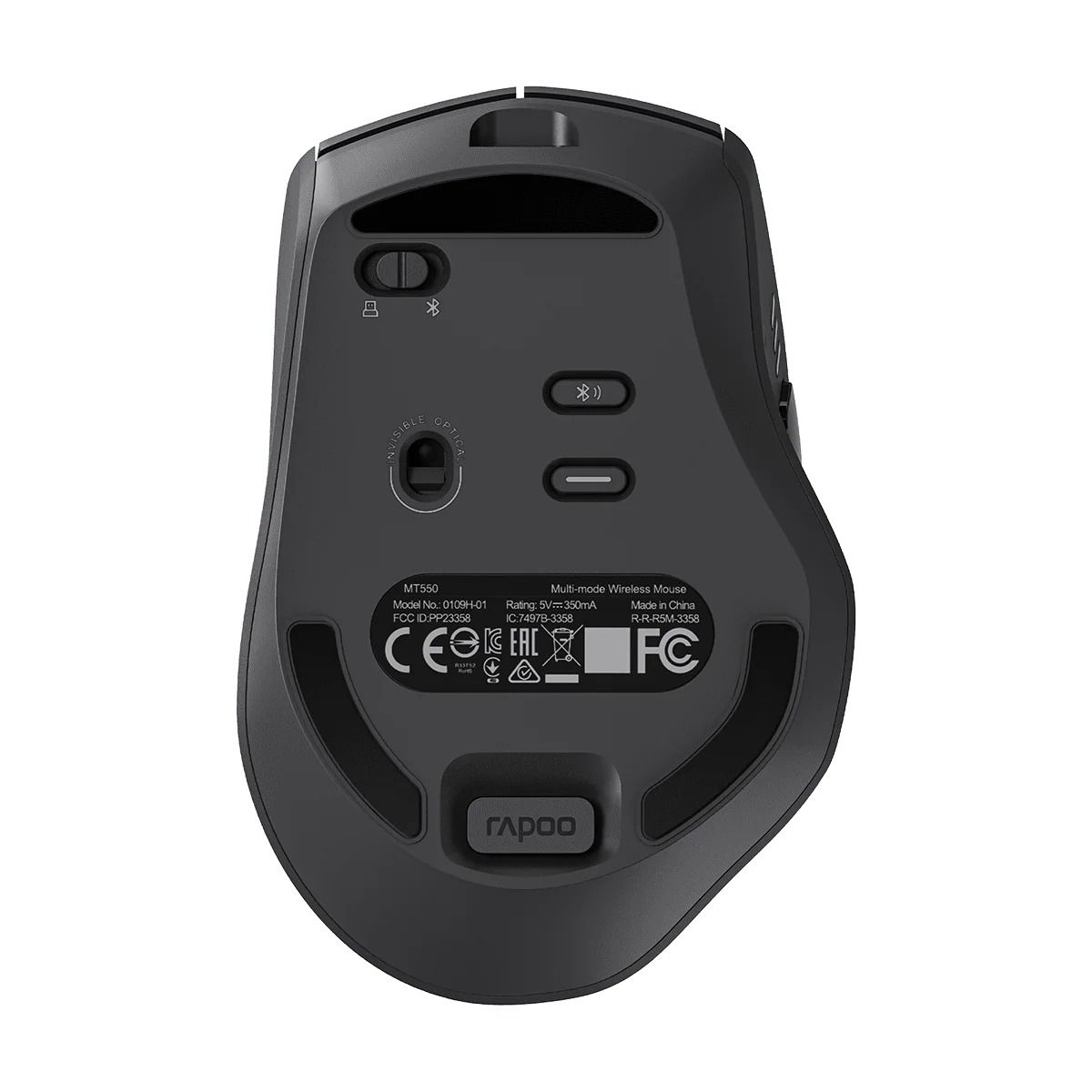 RAPOO Мышь беспроводная MT550L, цвет - черный (12764)