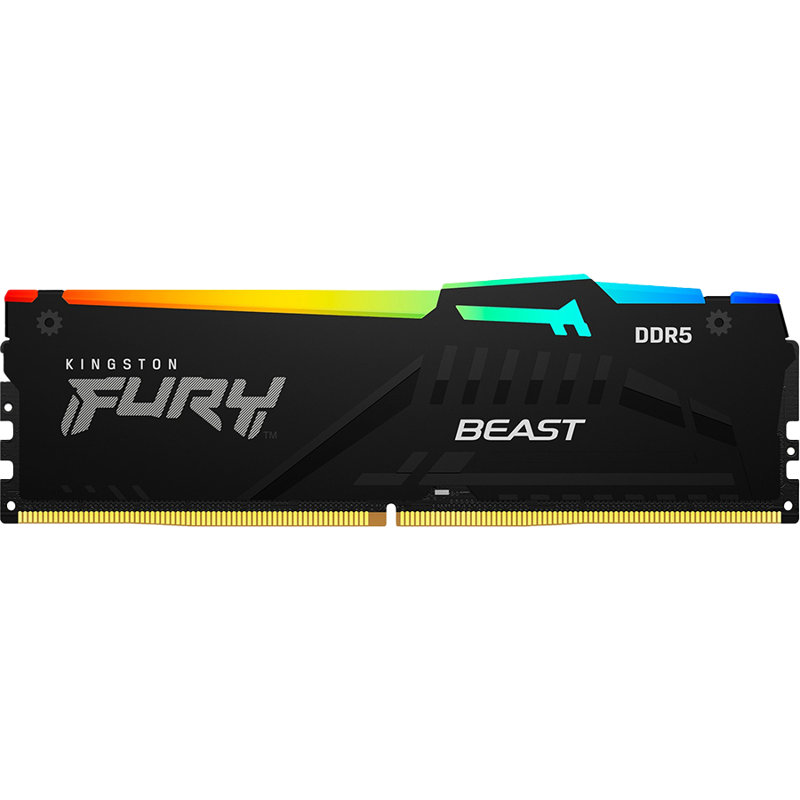 Память DDR5 32GB 5600MHz Kingston KF556C40BB2A-32 Fury Beast Black Expo RGB RTL Gaming PC5-44800 CL4
