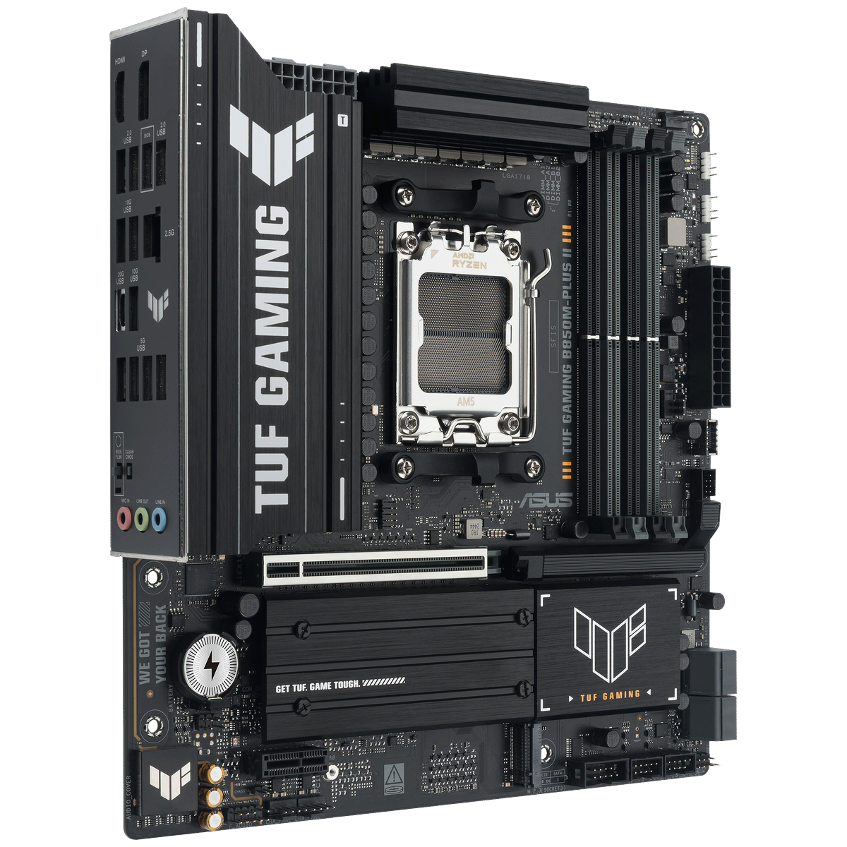 Материнская плата Asus TUF GAMING B850M-PLUS II Socket AM5 AMD B850 4xDDR5 mATX AC`97 8ch(7.1) 2.5Gg