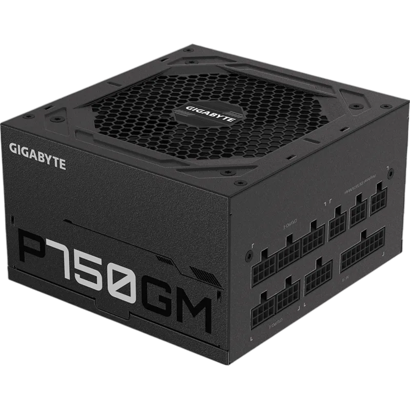Блок питания Gigabyte ATX 750W GP-P750GM 80+ gold (20+4pin) APFC 120mm fan 8xSATA Cab Manag RTL