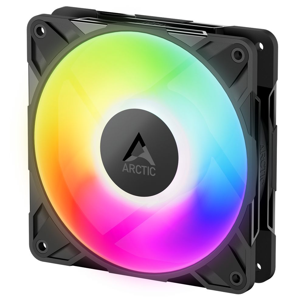 Вентилятор ARCTIC P12 Pro A-RGB LN черный [120 x 120 мм, 4 pin, 450 об/мин - 2000 об/мин, - 25 дБ, в комплекте - 1]