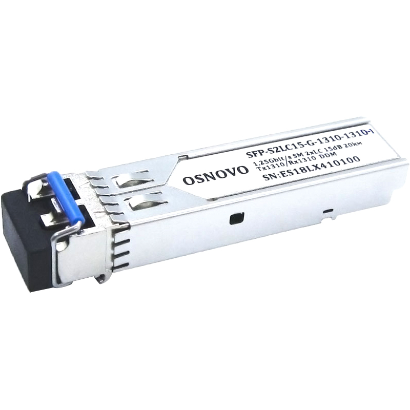 Промышленный оптический SFP модуль OSNOVO SFP-S2LC15-G-1310-1310-I Оптический SFP Модуль промышленны